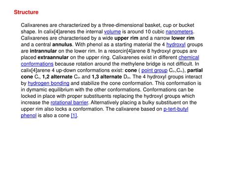 PPT - Calixarene PowerPoint Presentation, free download - ID:3887725