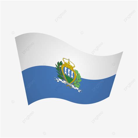 San Marino Flag, San Marino, Flag, Country PNG and Vector with ...