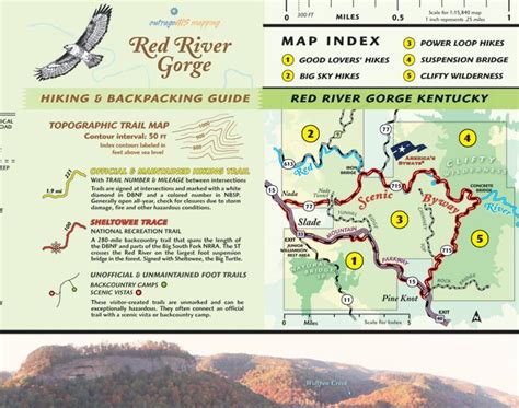 Red River Gorge Backpacking Map