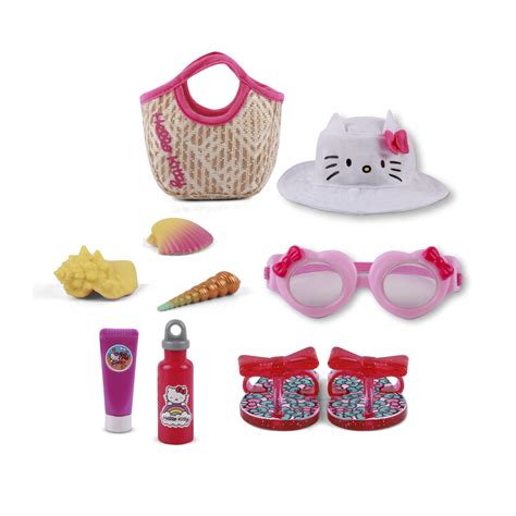 My Life As Hello Kitty Beach Play Set for 18" Dolls, 9 Pieces - Walmart ...