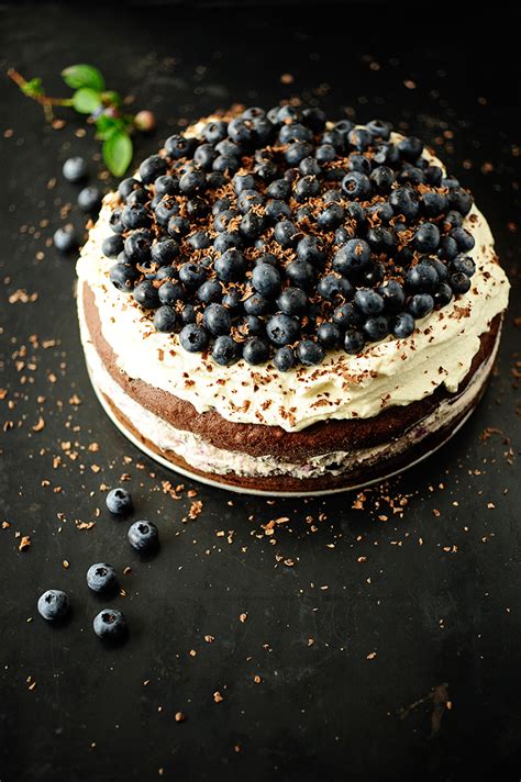 Blueberry chocolate cake | Recipes: desserts | Serving dumplings