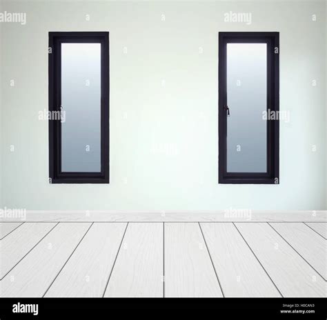 empty room interior with window and wood floor Stock Photo - Alamy