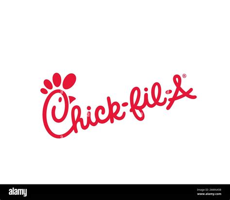 Chick fil A, rotated logo, white background Stock Photo - Alamy