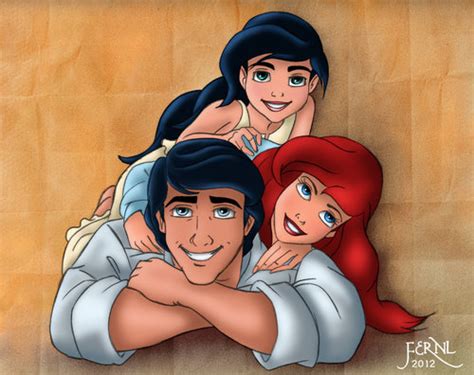 ariel and eric - Ariel and Eric Fan Art (33311594) - Fanpop