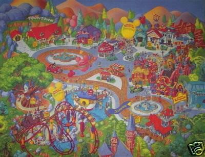 Disneyland ToonTown Disney print MAP Promo Issued 1994 | #79560539