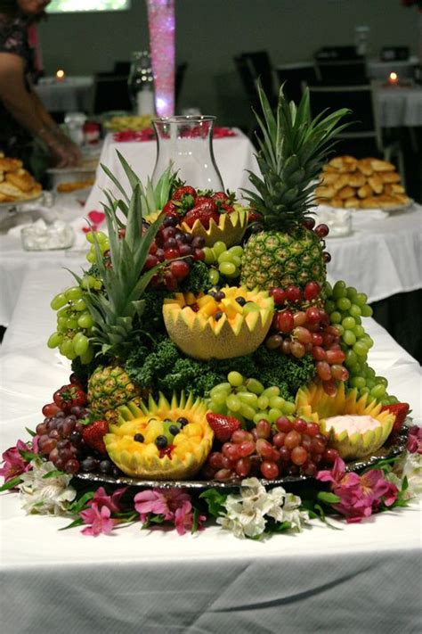 Cascading Fruit Displays | Belated Wedding Week: Wedding Decor | Edible Food Art: Play with Your ...