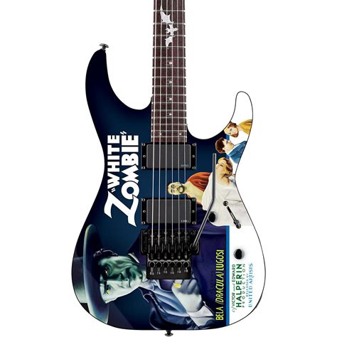 ESP LTD Kirk Hammett Signature White Zombie Electric Guitar Graphic ...