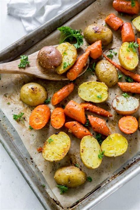 Easy Oven Roasted Potatoes and Carrots - Spoonful of Flavor