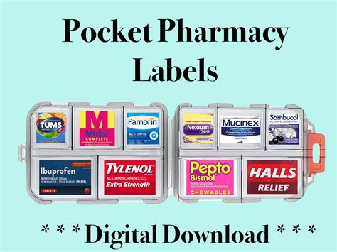 Pocket Pharmacy Labels Over 100 - Etsy