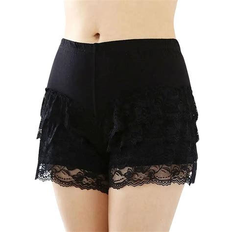 Aliexpress.com : Buy Modal Women Safety Shorts Pants Lace Elastic Safety Pants Cotton Breathable ...