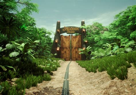 Jurassic Park Main Gate Virtual Backgrounds | Images and Photos finder