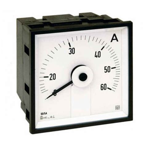 IME AQ72E Single Phase Analogue Ammeter for Alternating Current, 72x72mm, Scale length 240 ...