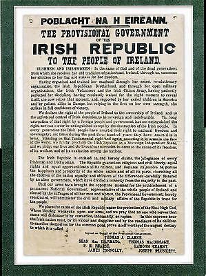 1916 The Proclamation of the Irish Republic A4 1916 Easter Rising Poster | eBay