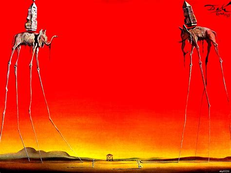 Salvador Dali The Elephants 1948 Surrealism Painting Fine Art Huge Print Poster TXHOME D5701-in ...