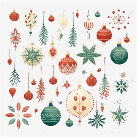 Christmas Yuletide Themed Vector Ornaments Mega Pack Collection, Olaf, Sled, Santa Reindeer PNG ...