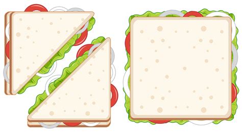 Set of healthy sandwiches 447280 Vector Art at Vecteezy