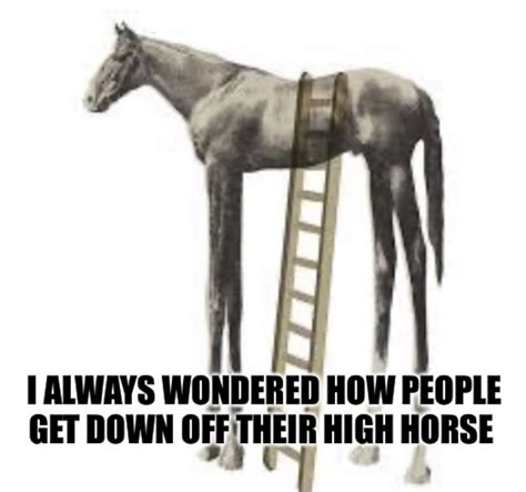 High horse - Meme by Paularcher :) Memedroid