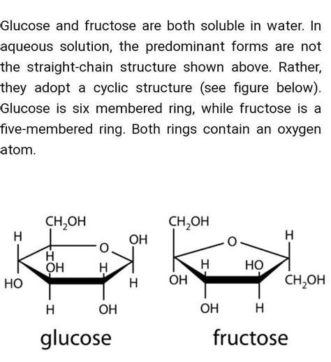 cyclic structure of gl Related: Cyclic Structure of Glucose and Fructose? - EduRev Class 12 Question