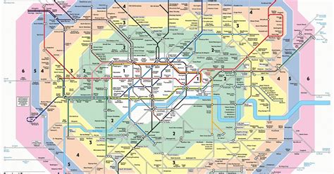 London fare zones 1 6 map – Tracsc