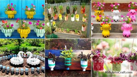 DIY Plastic Bottle Ideas for Garden - Kids Art & Craft