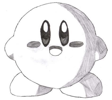 Pencil Drawing of Kirby by gothchik101 on DeviantArt