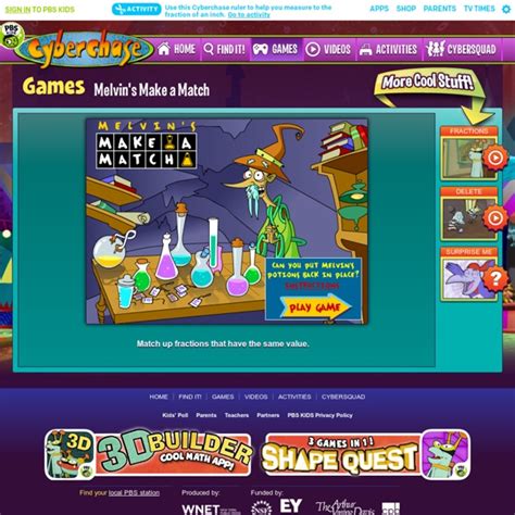 Math Games for Kids . Cyberchase | Pearltrees