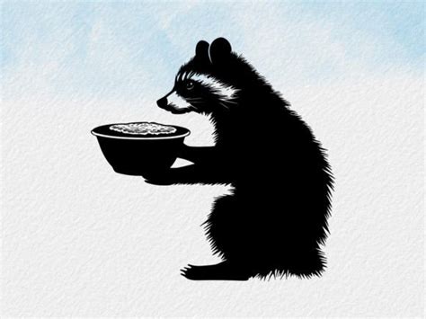 19 Raccoon Holding Food Designs & Graphics