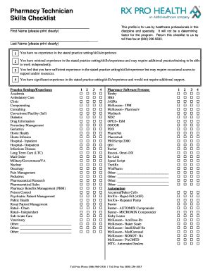 Technician Checklist - Fill and Sign Printable Template Online