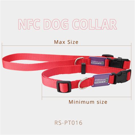 Buy NFC Dog Collar QR Code Pet Collars with Mini NFC Card