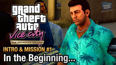 GTA Vice City Definitive Edition - Intro & Mission #1 - In the Beginning... - YouTube