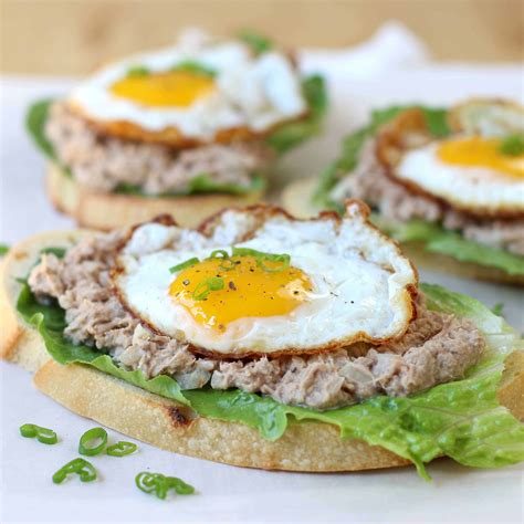 Open-Face Tuna Salad and Egg Sandwich - Joyous Apron