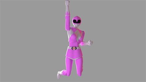 Super rangers Pink ranger Action figure 3D model 3D printable | CGTrader