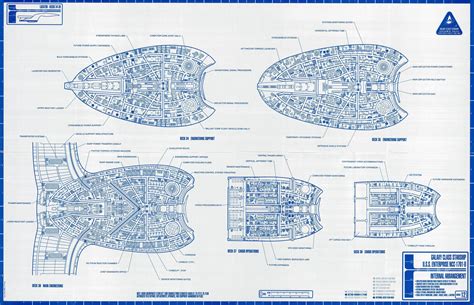 Star Trek Enterprise D Blueprints