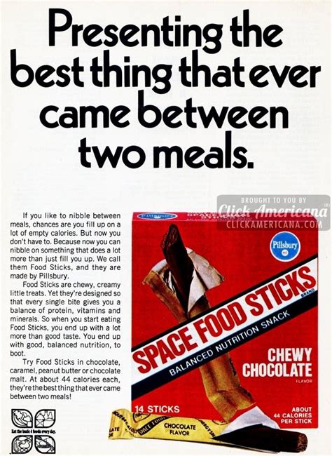 Pillsbury Space Food Sticks, the vintage snacks for astronauts that ...