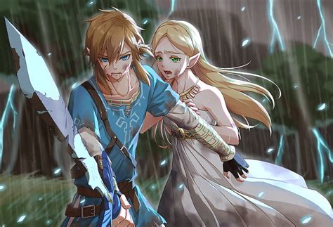 Botw Link And Zelda Crying