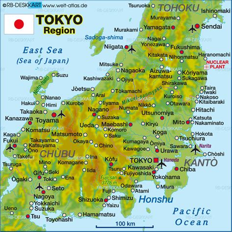 Map of Tokyo | Japan map, Japan, Tokyo japan