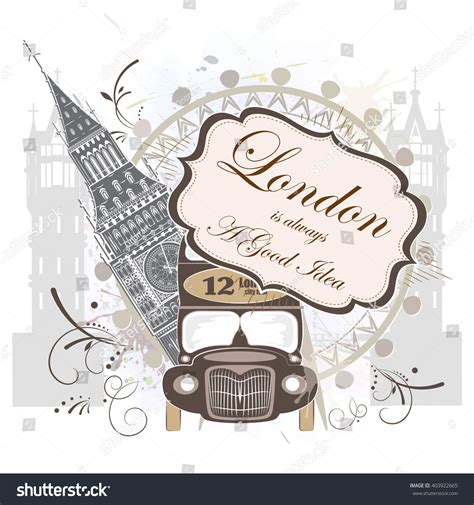 London Landmarks Vector Illustration Stock Vector (Royalty Free) 403922665 | Shutterstock