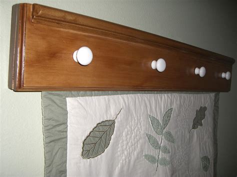 Wall-hanging Quilt Rack 36inches Pine wood by JuliesWorkshop