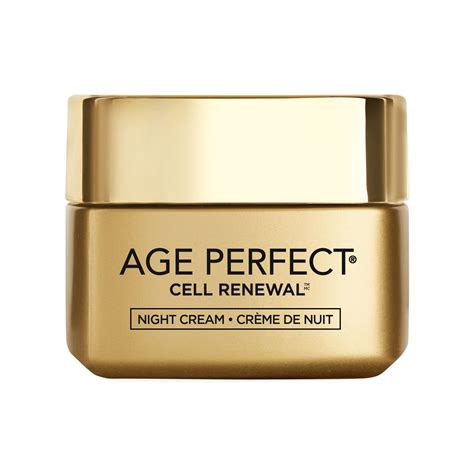 L'Oreal Paris Age Perfect Cell Renewal Night Face Cream Moisturizer with LHA, Anti-Aging, 50 ML ...