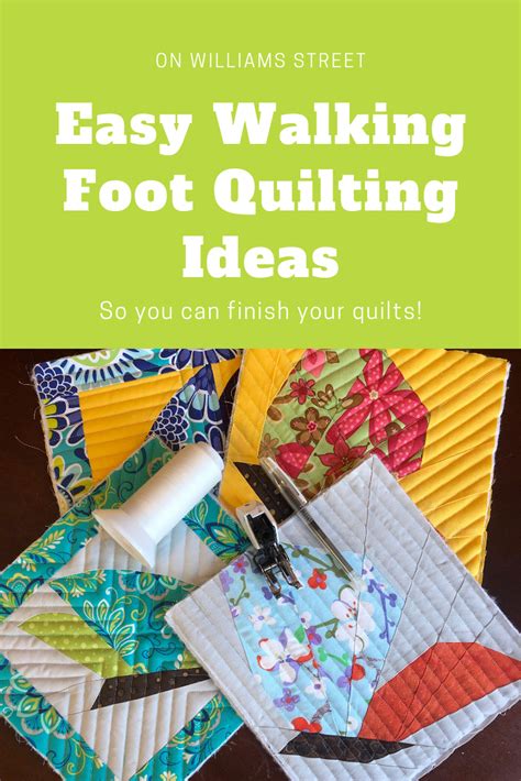 Walking foot quilting – Artofit