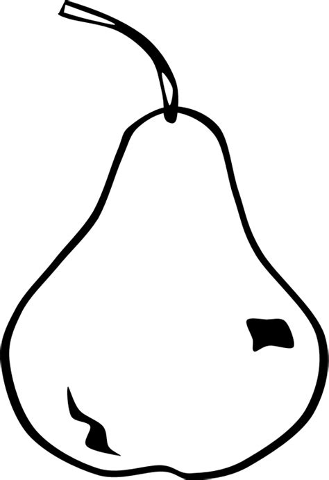 Clipart - Simple Fruit Pear