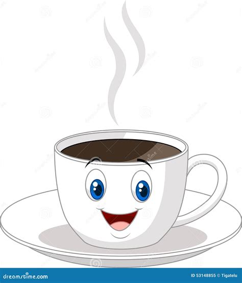 Cartoon Cup Of Coffee Stock Vector - Image: 53148855