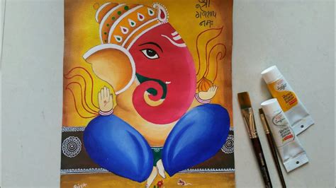 Abstract Ganesha Acrylic Painting