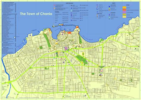 Chania tourist map - Ontheworldmap.com