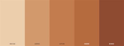 Beautiful Skin Tone Color Palettes