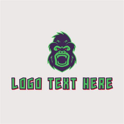 Angry Gorilla Animal Logo | BrandCrowd Logo Maker