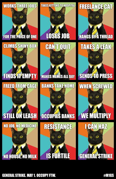 Justseeds | May Day Cat Meme