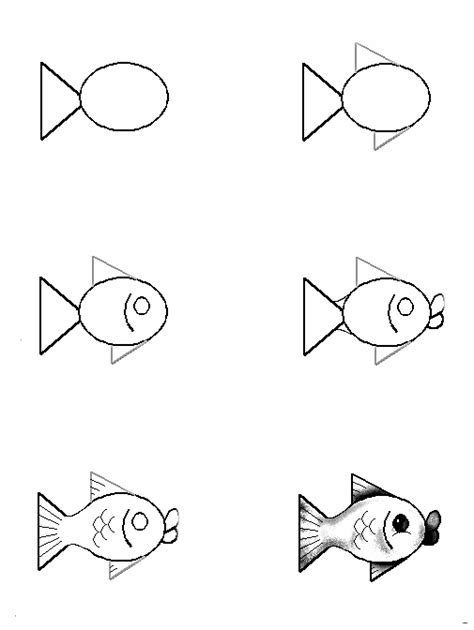 How To Draw A Fish Easy - Aesthetic Drawing