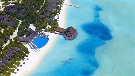 Maldives Island Resort Aerial View Wallpapers - Wallpaper Cave