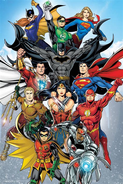 DC Comics Poster Rebirth Vertical | Dc comics poster, Dc comics art, Dc ...